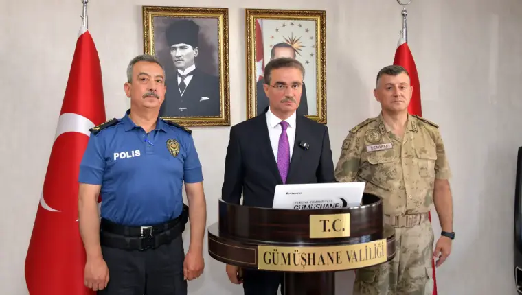 Gümüşhane’nin 7 Aylık Asayiş Raporu Açıklandı