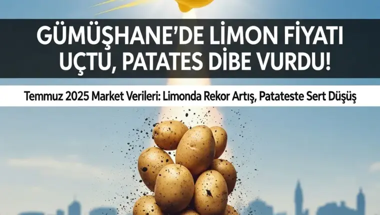 Gümüşhane’de Limon Fiyatları Zirve Yaptı, Patates Fiyatları Sert Düştü