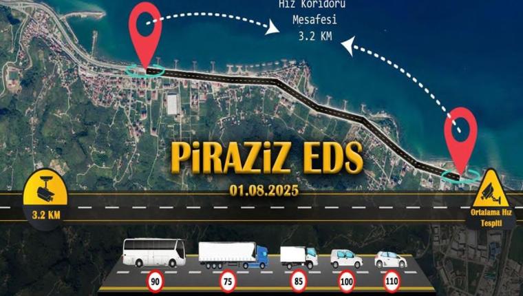 Sürücüler Dikkat! Giresun'da Yeni Hız Koridoru Uygulaması Başlıyor!